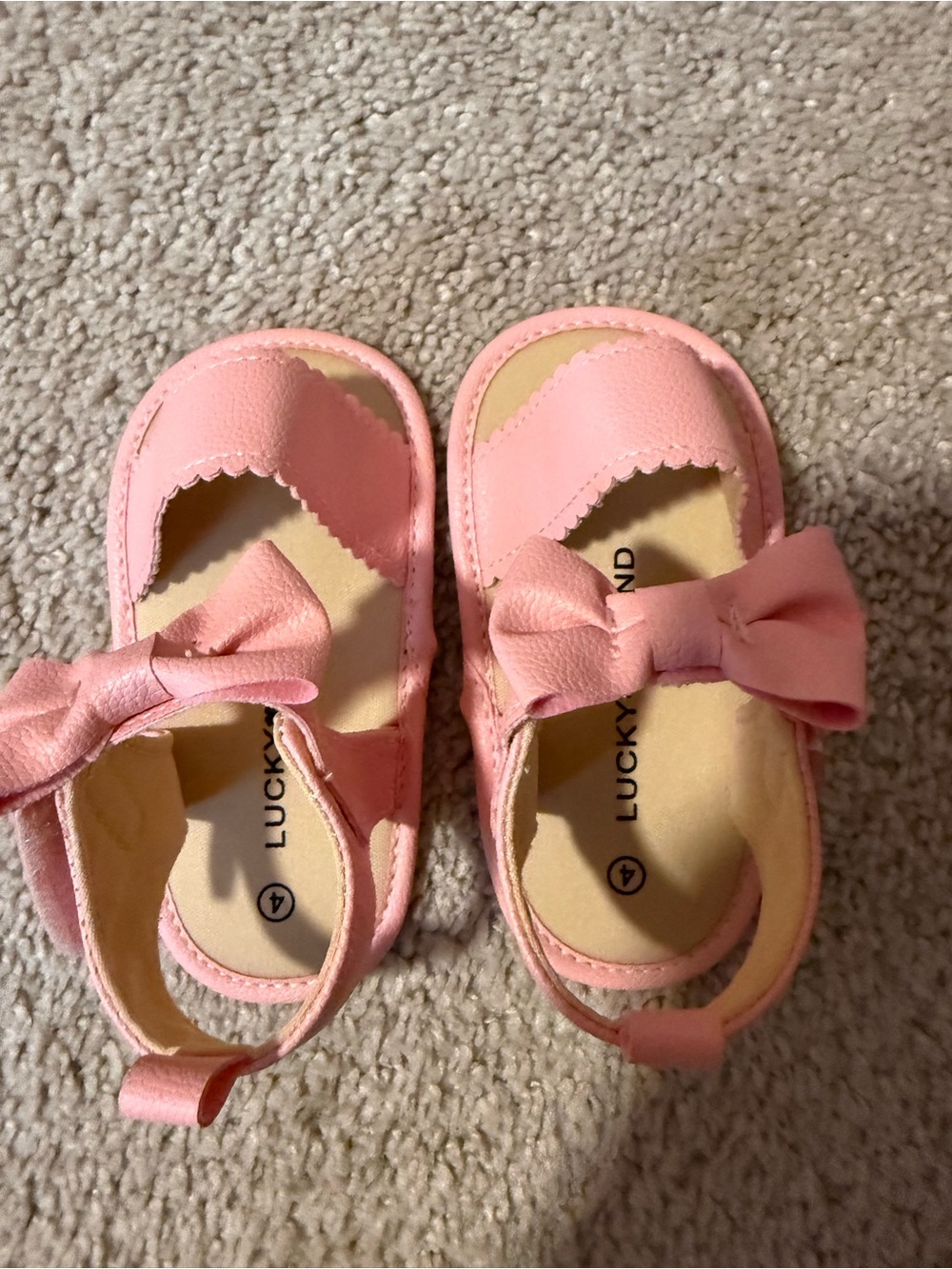 Lucky Brand Toddler Pink Bow Sandals